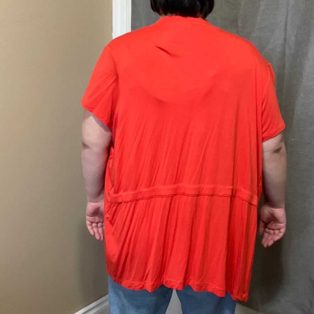 Ricki's Bright Red Layered Ruffle Blouse - Picture 2 of 4